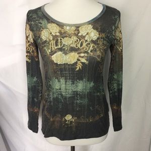 Vanilla Sugar Wild Rose blouse Size PM